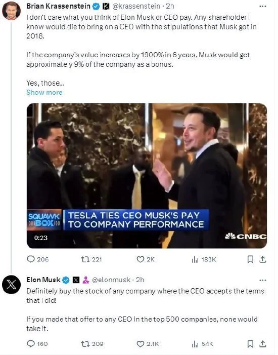Musk khoe lương cao ngất trời: Không CEO Fortune 500 nào dám chấp nhận mục tiêu hiệu suất của tôi