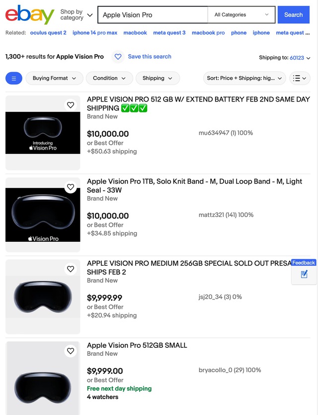 Kính thực tế ảo Vision Pro chưa bán đã bị làm giá: Apple chỉ bán ngang chiếc SH, nhưng về tay con buôn thì bằng hẳn chiếc Wuling- Ảnh 1.